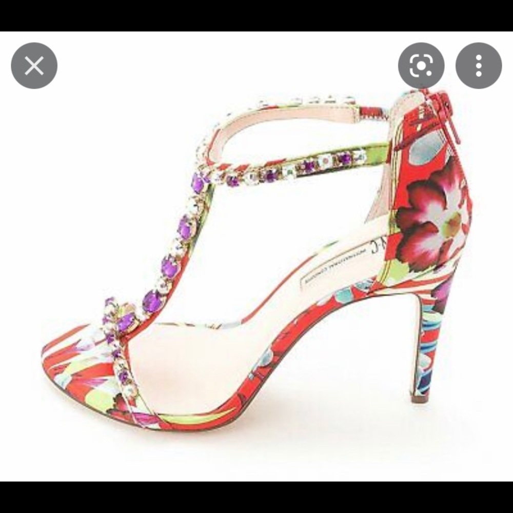 INC Rylee sandal heels multicolor 7